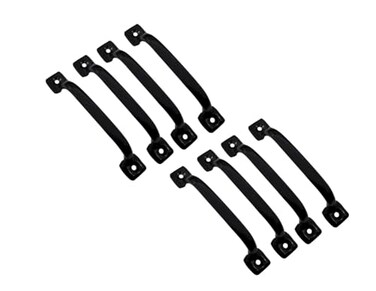 QCAA Steel Screen Door Pull 434 Black Plated 8 Pack Made in Taiwan