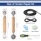 Yolovit Window Screen Door Repair Kit Include Window Screens Mesh 48x114 with All Tools in Window Screen ReplacementScreen Rollers Splines Hook