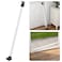 SECURITYMAN 3in1 Door Security Bar Security Door Stoppers Door Barricade Heavy Duty Adjustable Iron Security Lock Bar for Home Defense Apartment Travel Safety 1 Pack White