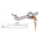 CRL ChromeAdjustable Sliding Glass Door Lock with Thumb Screw Adjustment for up to 12 Thick Door