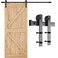 SMARTSTANDARD 66FT Barn Door Hardware kit Barn Door Track Sliding Door Hardware kit Smoothly and Quietly Heavy Duty Sturdy Easy to Install Fit 3640 Wide Panel I Shape Hanger