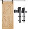 SMARTSTANDARD 66FT Barn Door Hardware kit Barn Door Track Sliding Door Hardware kit Smoothly and Quietly Heavy Duty Sturdy Easy to Install Fit 3640 Wide Panel I Shape Hanger