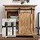 WINSOON 3FT Super Mini Sliding Barn Door Hardware Kit for Single Door Small TV Stands Wardrobe Cabinets J Shape Hanger NO Cabinet