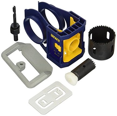 IRWIN Door Lock Installation Kit for Wooden Doors 3111001 Blue