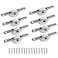 Rierdge 8Pcs 18mm Sliding Door Pulley Furniture Roller Wheels for Screen Door Closet Wardrobes Cabinets