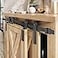 EaseLife 7 FT Mini Cabinet Bypass Sliding Barn Door Hardware Track KitEasy InstallSlide Smoothly QuietlyApply for Storage Window TV Stand and Other Shielding No Cabinet