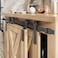 EaseLife 7 FT Mini Cabinet Bypass Sliding Barn Door Hardware Track KitEasy InstallSlide Smoothly QuietlyApply for Storage Window TV Stand and Other Shielding No Cabinet