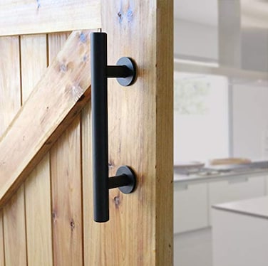 YUANSHI Heavy Duty Barn Door Handle Set Large Rustic for Gates Garages Sheds Furniture Aluminum 12 Handle