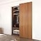 JUBEST 36 Concealed Barn Door Hardware Kit with Soft Close Mechanism Wall Mounted Invisible Sliding Door Track for Opening Width 28 to 32 Hidden Barn Door Hardware Kit Door Needs Groove