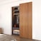 JUBEST 36 Concealed Barn Door Hardware Kit with Soft Close Mechanism Wall Mounted Invisible Sliding Door Track for Opening Width 28 to 32 Hidden Barn Door Hardware Kit Door Needs Groove