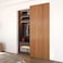 JUBEST 36 Concealed Barn Door Hardware Kit with Soft Close Mechanism Wall Mounted Invisible Sliding Door Track for Opening Width 28 to 32 Hidden Barn Door Hardware Kit Door Needs Groove