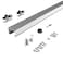 JUBEST 4FT Commercial Grade Pocket Door Hardware and Track Set Sliding Door Hardware 4469 Durable and Smoothly Easy to Install