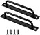 Gaizda Pack of 2 Barn Door Handles Sliding Pull Handle High Performance Cabinet and Drawer Knobs Kitchen Hardware for Wooden Doors Black