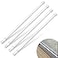 KUANVE 4 Pcs Window Security Bars Adjustable Sliding Glass Door Bar Sliding Door Security Bar Window Safety Lock Bar with Rubber Tips for Children Home Extends from 158276 Inch White