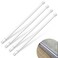 KUANVE 4 Pcs Window Security Bars Adjustable Sliding Glass Door Bar Sliding Door Security Bar Window Safety Lock Bar with Rubber Tips for Children Home Extends from 158276 Inch White
