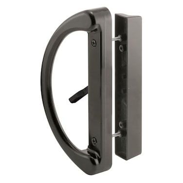 PRIME-LINE PrimeLine C 1224 Sliding Patio Door Handle Set Replace Old or Damaged Door Handles Quickly and Easily Black Diecast Mortise Style NonKeyed Fits 31516 Hole Spacing 1 Set