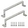 Rannb Sliding Door Handle Barn Door Handles Pocket Door Pulls 68 Hole Center Stainless Steel for Kitchen Cabinet Drawer Window Silver Large Size Pack of 2