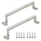 Rannb Sliding Door Handle Barn Door Handles Pocket Door Pulls 68 Hole Center Stainless Steel for Kitchen Cabinet Drawer Window Silver Large Size Pack of 2