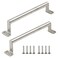 Rannb Sliding Door Handle Barn Door Handles Pocket Door Pulls 68 Hole Center Stainless Steel for Kitchen Cabinet Drawer Window Silver Large Size Pack of 2