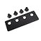 FREDBECK Sliding Barn Door Track Connector Black