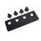 FREDBECK Sliding Barn Door Track Connector Black