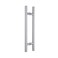 Rzeloyde 12inchThick 12mm304 Push Pull Door Handle Solid Standoffs HeavyDuty Commerial Grade304 Stainless Steel Door Pull for Pulling and Pushing SlidingBarn Glass and Shower Doors