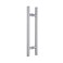 Rzeloyde 12inchThick 12mm304 Push Pull Door Handle Solid Standoffs HeavyDuty Commerial Grade304 Stainless Steel Door Pull for Pulling and Pushing SlidingBarn Glass and Shower Doors