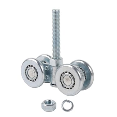Mxfans Steel Sliding Track Roller Hanging Barn Door Rail Trolley Wheel H33 Replaces Stainless Steel Kit