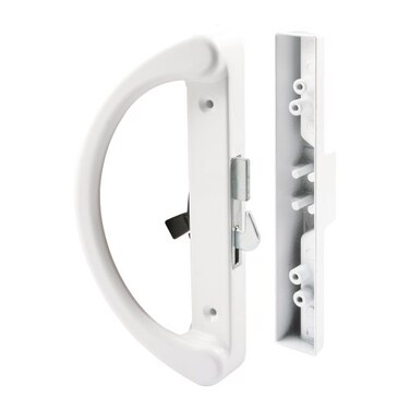 PRIME-LINE PrimeLine C 1253 Diecast Hook Latch Sliding Door Handle White 1 Set