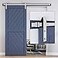 EaseLife 6 FT Brushed Nickel Sliding Barn Door Hardware Track KitBasic J PulleyHeavy DutySlide Smoothly QuietlyEasy Install 6FT Track Kit for 3036 Wide Single Door