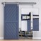 EaseLife 6 FT Brushed Nickel Sliding Barn Door Hardware Track KitBasic J PulleyHeavy DutySlide Smoothly QuietlyEasy Install 6FT Track Kit for 3036 Wide Single Door