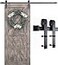SMARTSTANDARD 68FT Barn Door Hardware Kit Sliding Barn Door Track Smoothly and Quietly Easy to Install Includes StepbyStep Installation Instruction Fit 40 Wide Door Panel J Shape Hanger