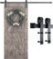 SMARTSTANDARD 68FT Barn Door Hardware Kit Sliding Barn Door Track Smoothly and Quietly Easy to Install Includes StepbyStep Installation Instruction Fit 40 Wide Door Panel J Shape Hanger
