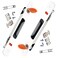 ZHEHUA 2Piece Sliding Door Lock with Keys Embedded Installation SingleSided Hook Lock for Aluminum Doors and Windows Whit