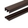 OUTWATER 12 Panel Sliding Door Track 36 Brown Plastic Upper Lower Set USA Made Pack of 1 Outwater