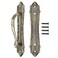 HSEANHM Heavy Duty Pull and Sliding Barn Door Pull Handle Bronze Set Large Rustic TwoSide Design for Gates Garages Sheds Furniture Solid Alloy Material Antique Door Handle Bronze Tone685in