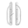 G.A.S Hardware GAS Hardware 10 Olympus Sliding Patio Glass Door Offset Pull Handle Set Replacement NonKeyed Handle fits 3 inches Hole Spacing and 114 to 214 Door Thickness White