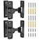 MeBantoo Sliding Barn Door Lock Hardware 90 Degree Locks for Barn Doors Flip Gate Latches for Garden Bathroom Outdoor Garage Window 2 PackBlack