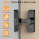 MeBantoo Sliding Barn Door Lock Hardware 90 Degree Locks for Barn Doors Flip Gate Latches for Garden Bathroom Outdoor Garage Window 2 PackBlack