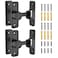 MeBantoo Sliding Barn Door Lock Hardware 90 Degree Locks for Barn Doors Flip Gate Latches for Garden Bathroom Outdoor Garage Window 2 PackBlack