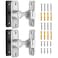 MeBantoo Sliding Barn Door Lock Hardware 90 Degree Locks for Barn Doors Flip Gate Latches for Barn Garden Bathroom Outdoor Garage Window 2 PackSilver