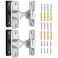 MeBantoo Sliding Barn Door Lock Hardware 90 Degree Locks for Barn Doors Flip Gate Latches for Barn Garden Bathroom Outdoor Garage Window 2 PackSilver