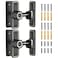 MeBantoo Sliding Barn Door Lock Hardware 90 Degree Locks for Barn Doors Flip Gate Latches for Garden Bathroom Outdoor Garage Window2 PackLuminous Black