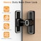 MeBantoo Sliding Barn Door Lock Hardware 90 Degree Locks for Barn Doors Flip Gate Latches for Garden Bathroom Outdoor Garage Window2 PackLuminous Black