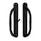 G.A.S Hardware GAS Hardware 10 Olympus Sliding Patio Glass Door Offset Pull Handle Set Replacement NonKeyed Handle fits 3 inches Hole Spacing and 114 to 214 Door Thickness Black