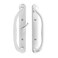 G.A.S Hardware GAS Hardware 10 Olympus Sliding Patio Glass Door Center Latch Position White Pull Handle Set Replacement fits 3 inches Hole Spacing and 114 to 214 Door Thickness