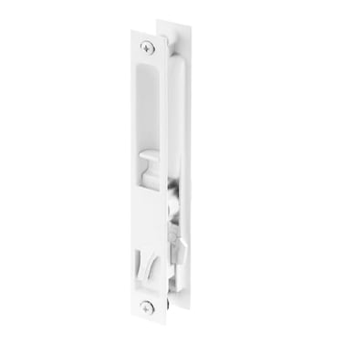 Easy Fix Hardware Sliding Glass Patio Door Handle Set Flush Mount NonKeyed 658 Screw Holes Sliding Door Handle Replacement Hardware Repair Fix Sliding Door DL502 White