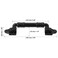 MOUYAT 4 Pack Black Antique Barn Door Handle 78 Inch Barn Door Pull Handle Heavy Duty Gate Handle for Sliding Cabinet Closet Drawer Garage Shed Rustic Style