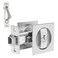 Dontay Keyed Pocket Door Lock with Pull HandleFlush Mount Recessed Knob238 inch BacksetSquare Bed Bath Hardware Fit Sliding Barn Interior Door Thickness 138 to 2316 inchBrushed Nickel1