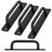 Malimali 4 Pack Black Barn Door Handles 5 Hole Center Gate Handle Sliding Door Handles Modern Aluminium Door Pull for Pocket Door Bifold Closet Doors Hardware Replacement
